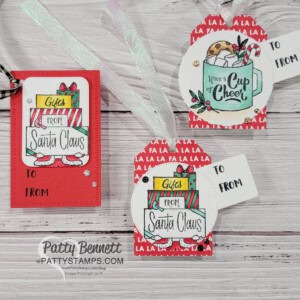 Stampin' UP! Gift of Giving stamp set Christmas gift tag ideas by Patty Bennett