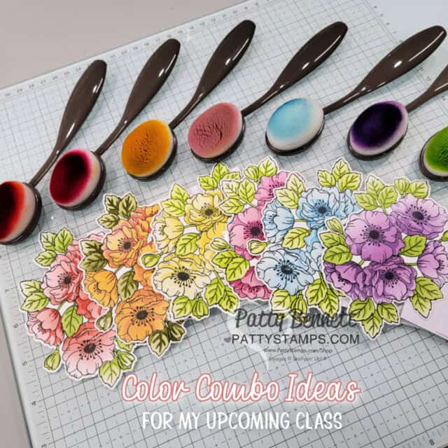 springtime fun class with Stampin' Up! Enduring Beauty masks by Patty Bennett