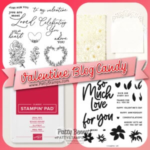 Stampin Up! Valentine Blog candy from Patty Bennett January 2024