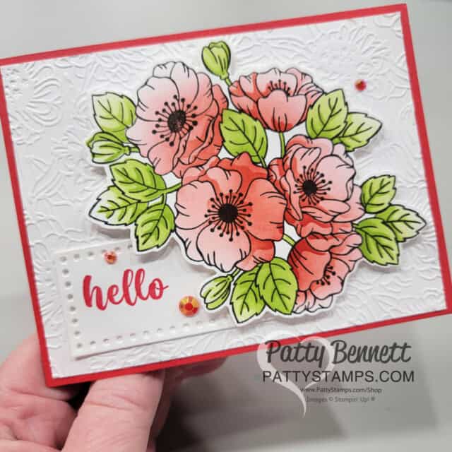 Poppy Parade Enduring Beauty Mask card idea by Patty Bennett