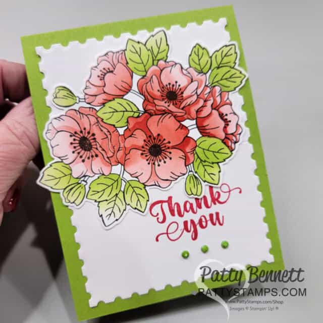 Poppy Parade Enduring Beauty Mask card idea by Patty Bennett