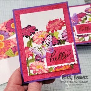 Stampin' Up! Flowering Zinnias cards - Online Exclusive offer while supplies last. Shop with Patty Bennett