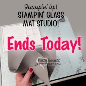 Stampin' Up! Sale-a-Bration 2024 glass mat studio gift offer ends today. Join the Lvu 2 Stamp Group as a demonstrator and select this as a free gift!