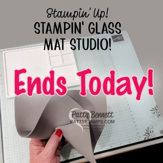 Stampin' Up! Sale-a-Bration 2024 glass mat studio gift offer ends today. Join the Lvu 2 Stamp Group as a demonstrator and select this as a free gift!