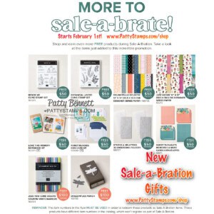Stampin Up! Sale a Bration 2024 more new gifts with purchase