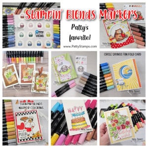 Patty's favorite Stampin' Blends marker coloring Stampin' Up! cards