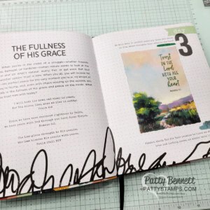 100 Days of Grace & Gratitude Devotional Journal Bible Study with Stampin' Up! papercrafting supplies by Patty Bennett