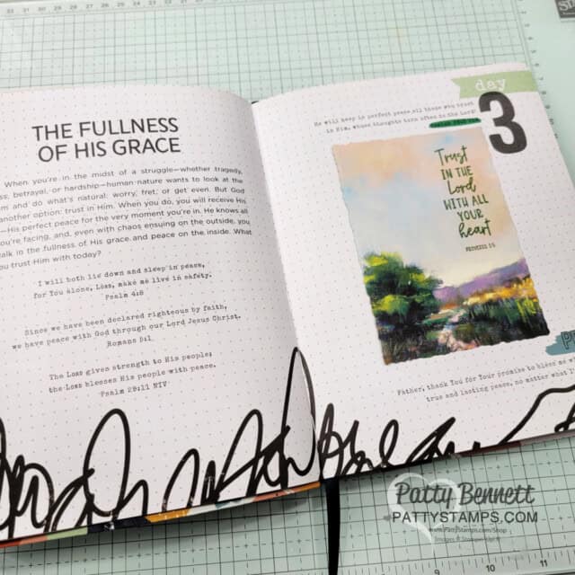 100 Days of Grace & Gratitude Devotional Journal Bible Study with Stampin' Up! papercrafting supplies by Patty Bennett