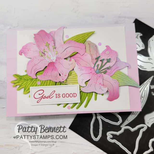 Stampin' Up! Easter Lilies card with Bright & Beautiful Memories & more cards by Patty Bennett