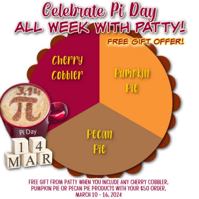 Pi Day customer appreciation gift from Patty with Stampin' Up! order