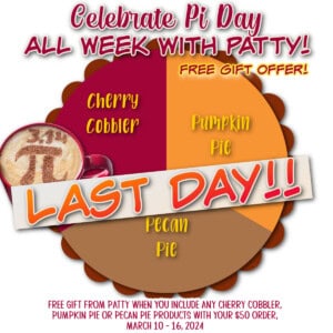 Pi Day customer appreciation gift from Patty with Stampin' Up! order