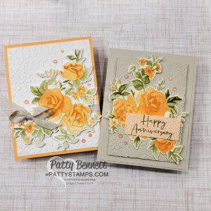 New Stampin' UP! color: Basic Beige used for no line coloring effect with Layers of Beauty bundle and ink blending with masks.
