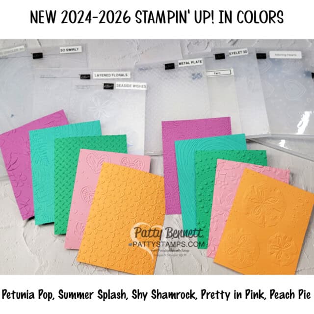 Stampin' Up! In Colors 2024 2026 with embossing folders