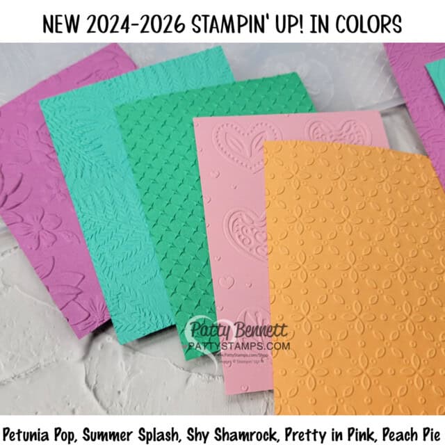 Stampin' Up! In Colors 2024 2026 with embossing folders