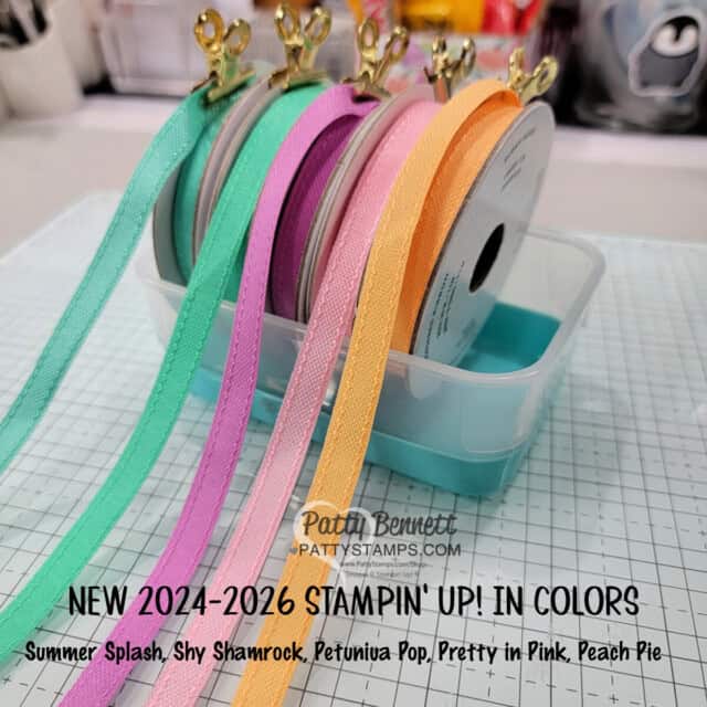 2024 2026 Stampin Up! In Colors designer paper, cardstock, ink ribbon and blends available www.pattystamps.com/shop