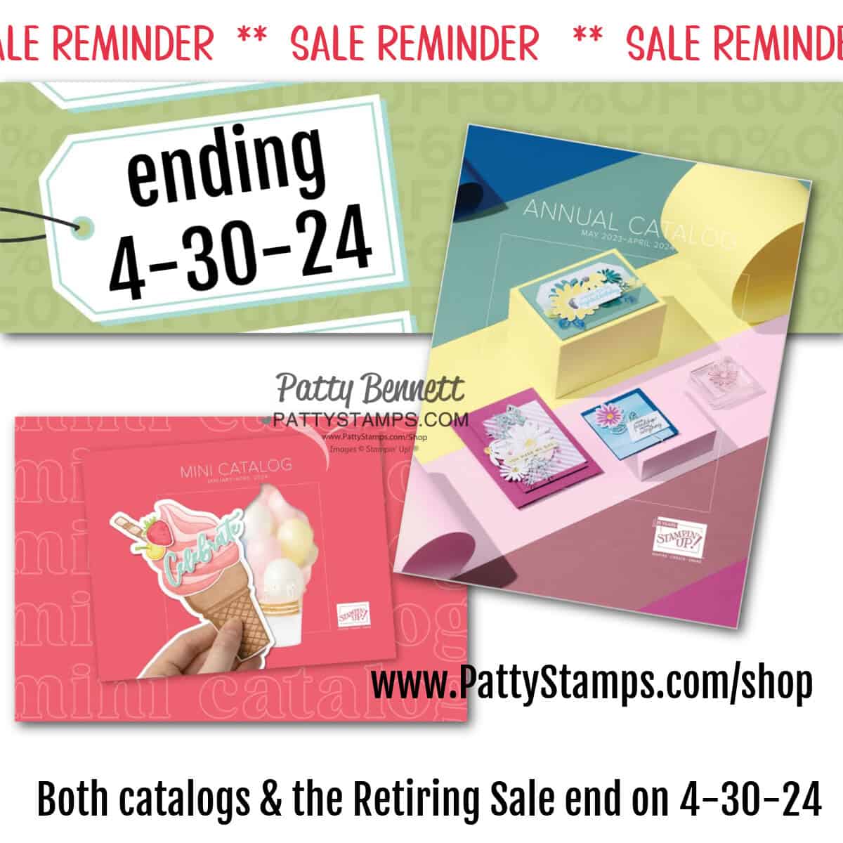 Stampin' Up! 2023 2024 catalogs ending today!