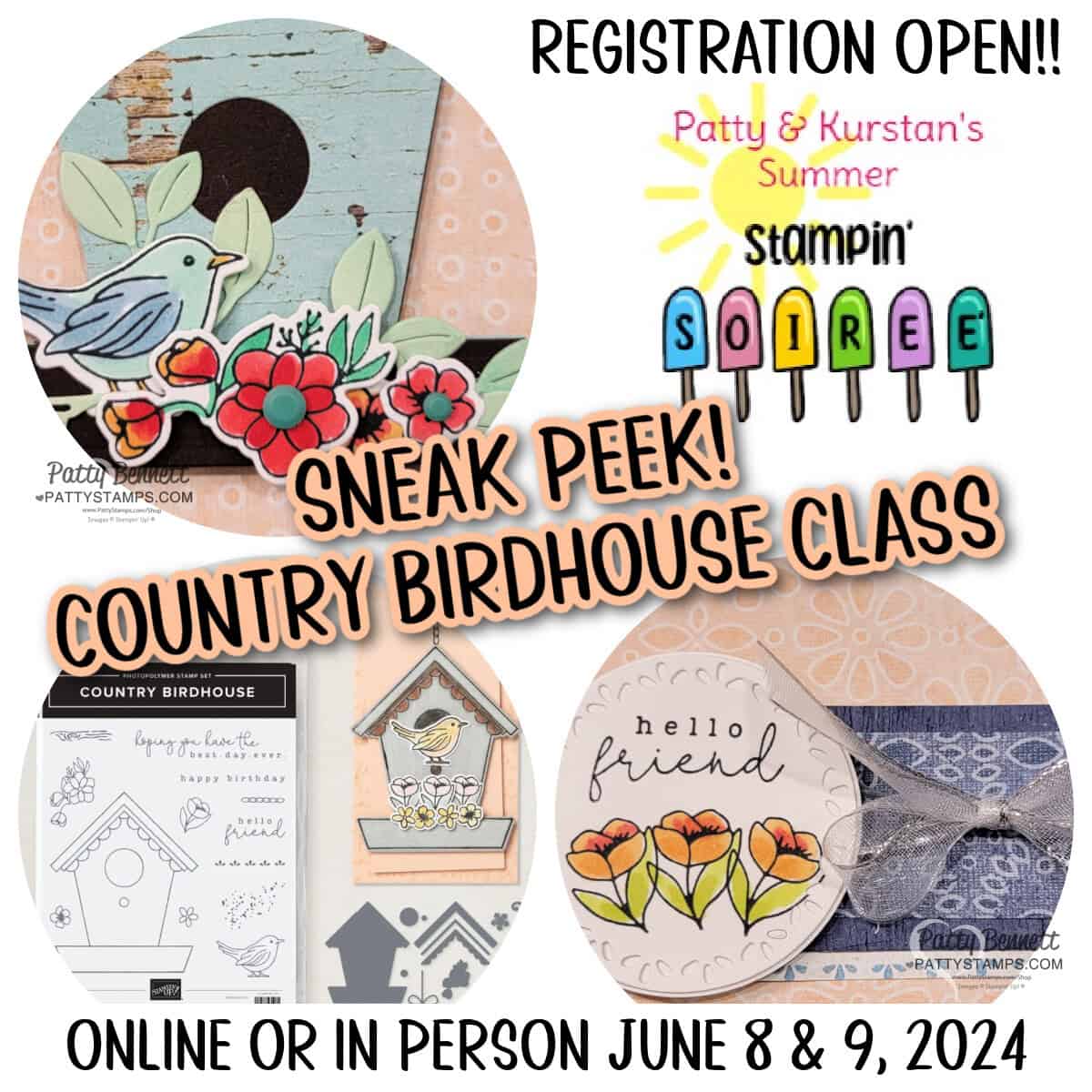 Summer Stampin' Soiree event by Kurstan and Patty - June 2024