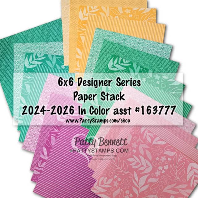 Stampin Up! 2024 2026 In Color Designer paper stack #163777 www.PattyStamps.com/shop