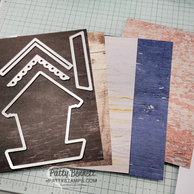 Tip for making: Country Birdhouse mini cards with Stampin Up! Country Flowers set colored with Stampin' Blends markers by Patty Bennett
