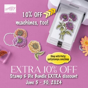 Stampin Up extra 10% off bundle sale starts June 5, 2024