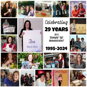 Patty Bennett 29 years Stampin' Up! demonstrator.