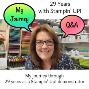Join me live today as I share my Stampin' UP! Journey and celebrate 29 years as a demonstrator. with Patty Bennett