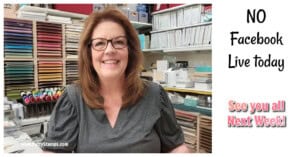No facebook live today with Patty Bennett