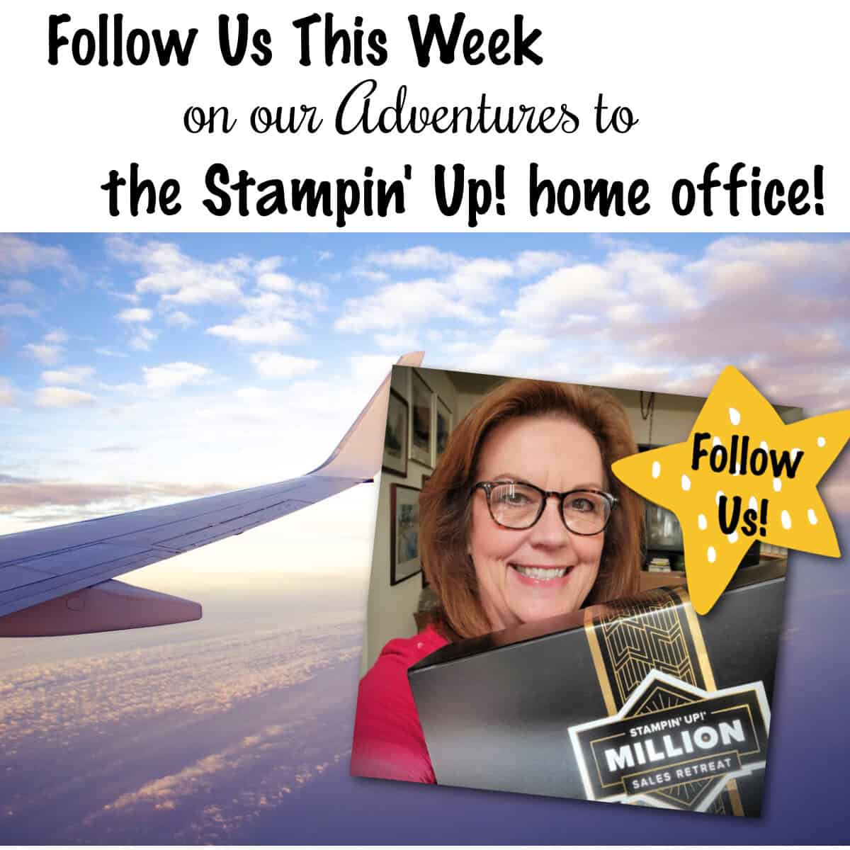 Patty Bennett 3 million milestone with Stampin' Up! home office visit