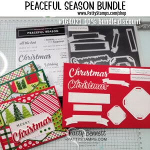 Stampin' UP! Holiday catalog Peaceful Season bundle 164021 www.PattyStamps.com/shop