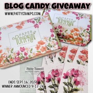Stampin' Up! Painted Petals Paper Pumpkin kit giveaway, PattyStamps blog candy Sept. 2024