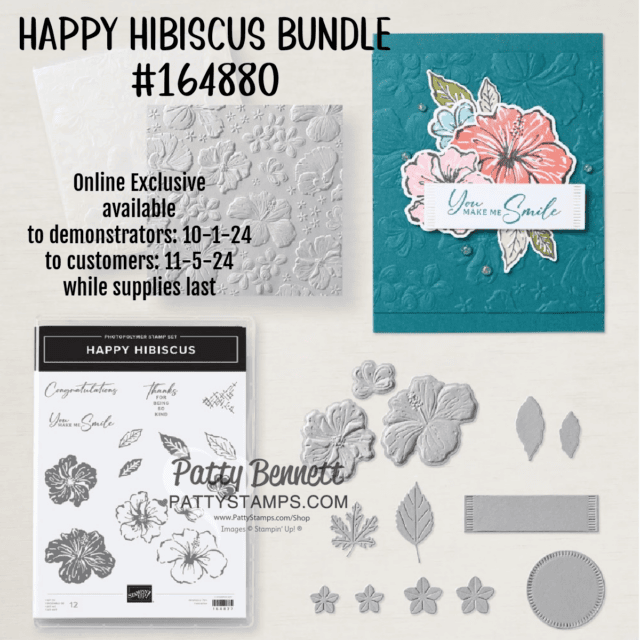 Stampin' UP! Happy Hibiscus bundle 164880 online exclusive October November 2024