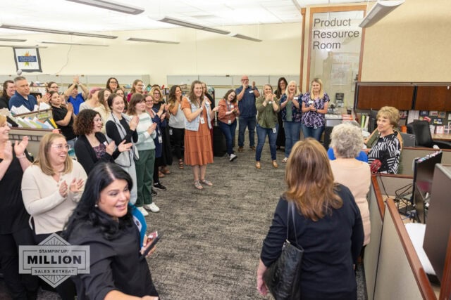 Stampin Up! Million Sales achiever celebration Riverton Utah with demonstrator support