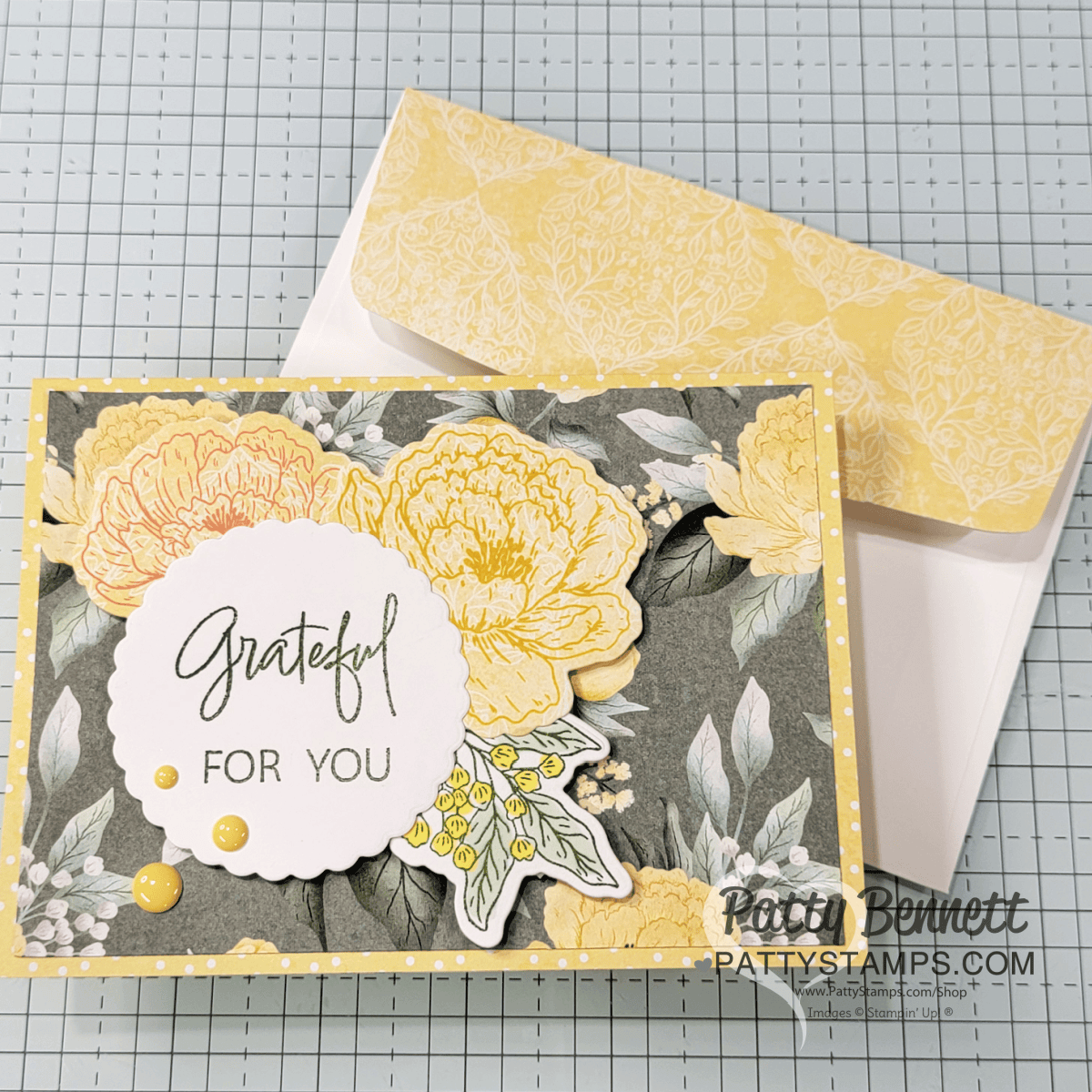 Secret Garden Trifold card by Patty Bennett - Stampin UP! sale while supplies last!