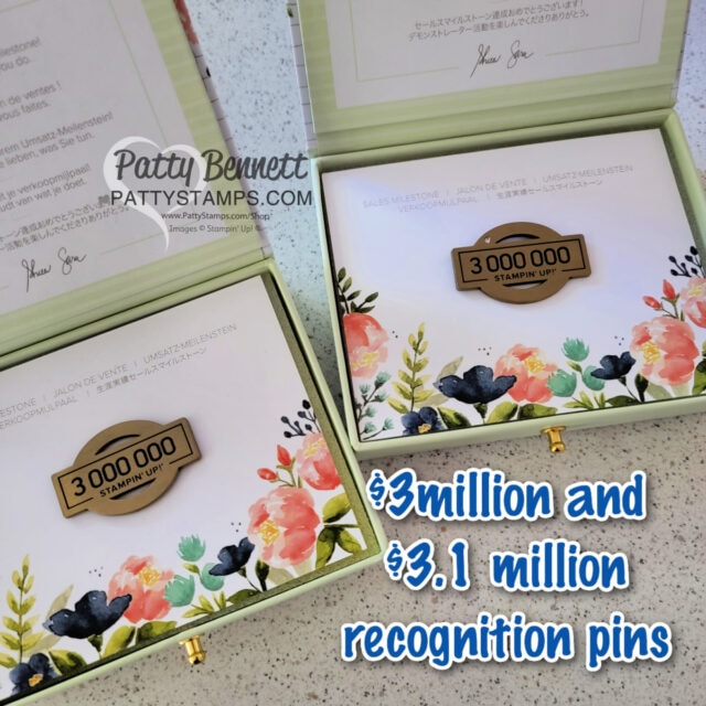 Patty Bennett $3 million milestone achiever with Stampin' Up! personal sales