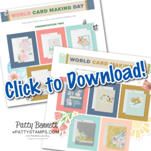 Stampin Up! cards from World Card Making Day Oct 2024 Ephemera