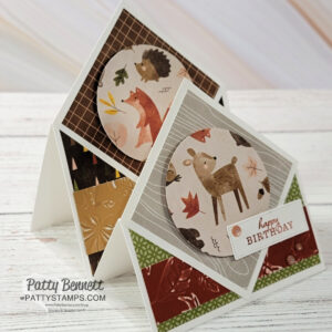 Double Diamond card featuring Stampin Up! Autumn to Remember kit, by Patty Bennett