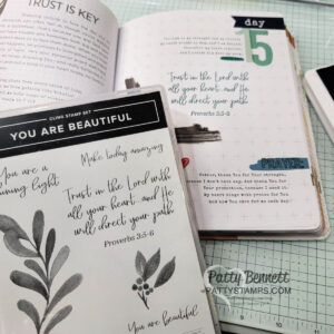 Stamping in my Gratitude Journal with the You are Beautiful stamp set from Stampin' Up!