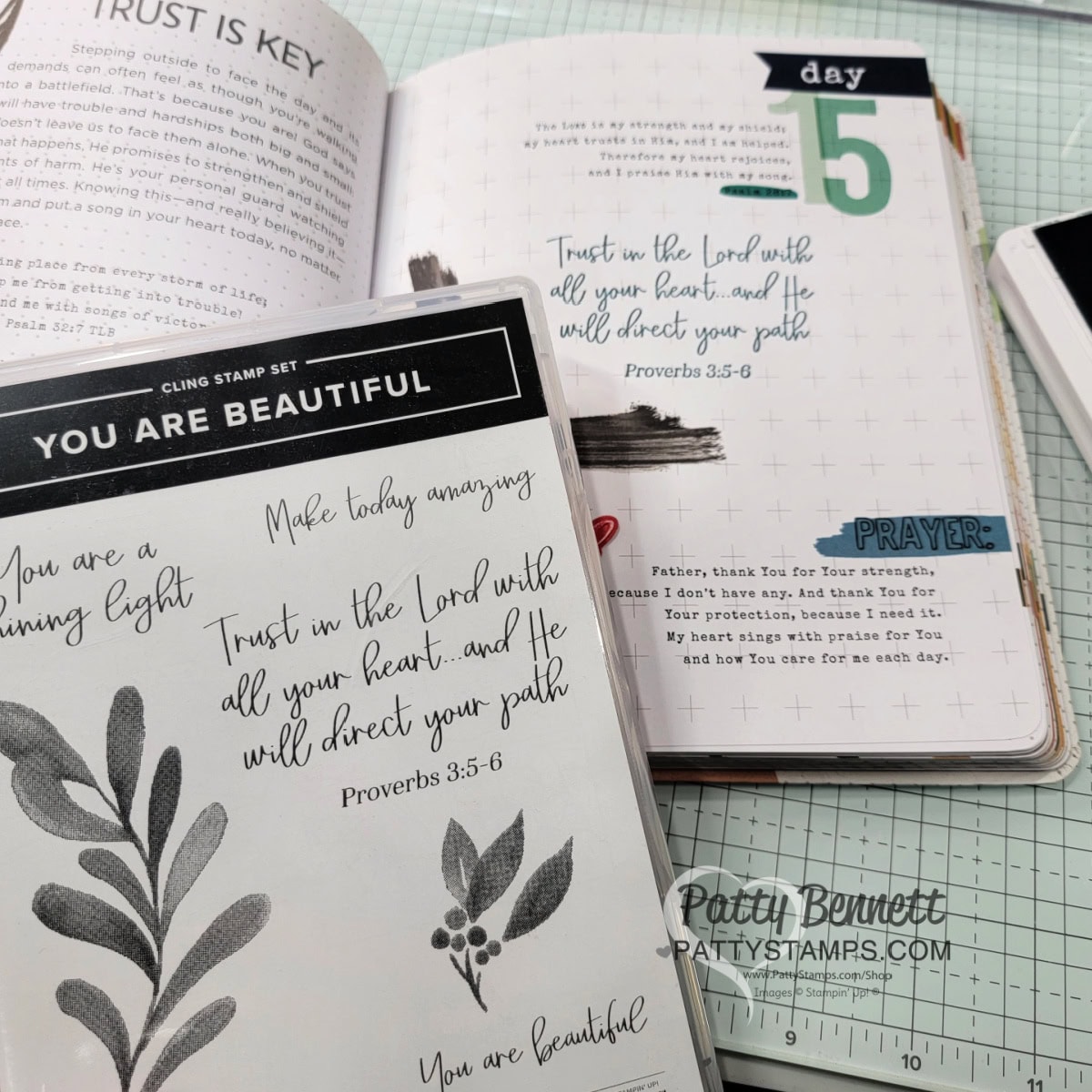 Stamping in my Gratitude Journal with the You are Beautiful stamp set from Stampin' Up!