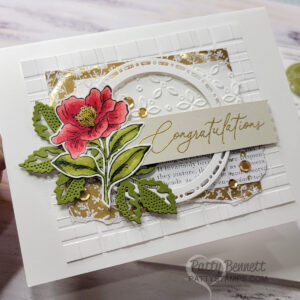 Love & Strength Stampin' Up! card from the Stampin' Through the Catalog crew celebrating my $3m sales milestone