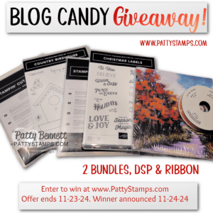 Enter to win the November 2024 PattyStamps Blog Candy giveaway