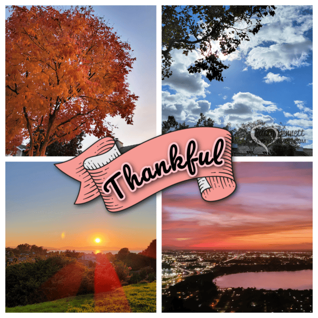 Thankful for pretty skies, sunsets, and all the beautiful colors in nature. 