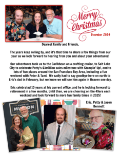 Bennett family Christmas letter 2024