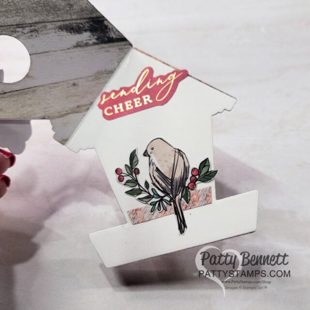 Stampin' Up! Country Birdhouse mini card by Patty Bennett for Christmas