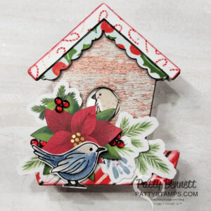 Stampin' Up! Country Birdhouse mini card by Patty Bennett for Christmas