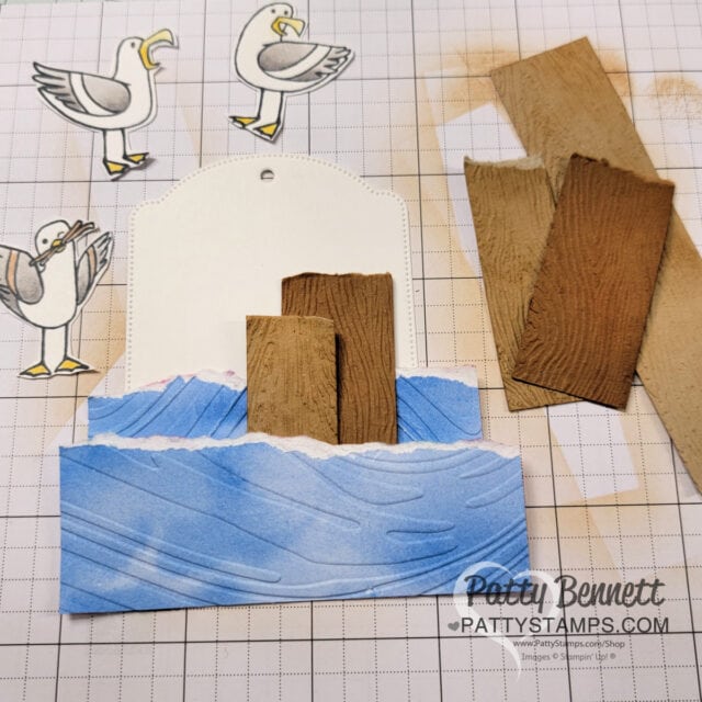 Friendly Seagulls Stampin' UP! Sale-a-bration 2025 stamp set card idea for Valentine's Day for our son by Patty Bennett