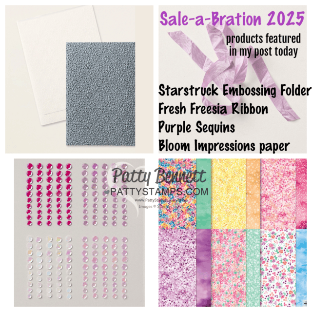 Stampin' UP! Starstruck embossing folder Valentine Card Sale-a-Bration card supplies