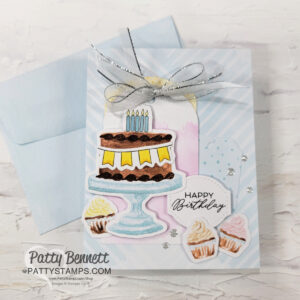 Stampin Up! Mix & Match Birthday Treats ephemera pack for quick and easy handmade birthday cards.