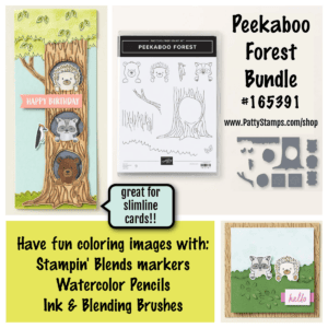 Stampin' Up! Peekaboo Forest Bundle 165391 www.PattyStamps.com/shop