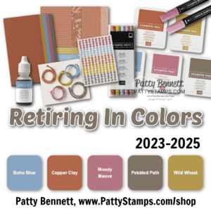 Retiring Stampin' UP! In Color ink, markers, cardstock and papercrafting accessories available only while supplies last! 2023-2025