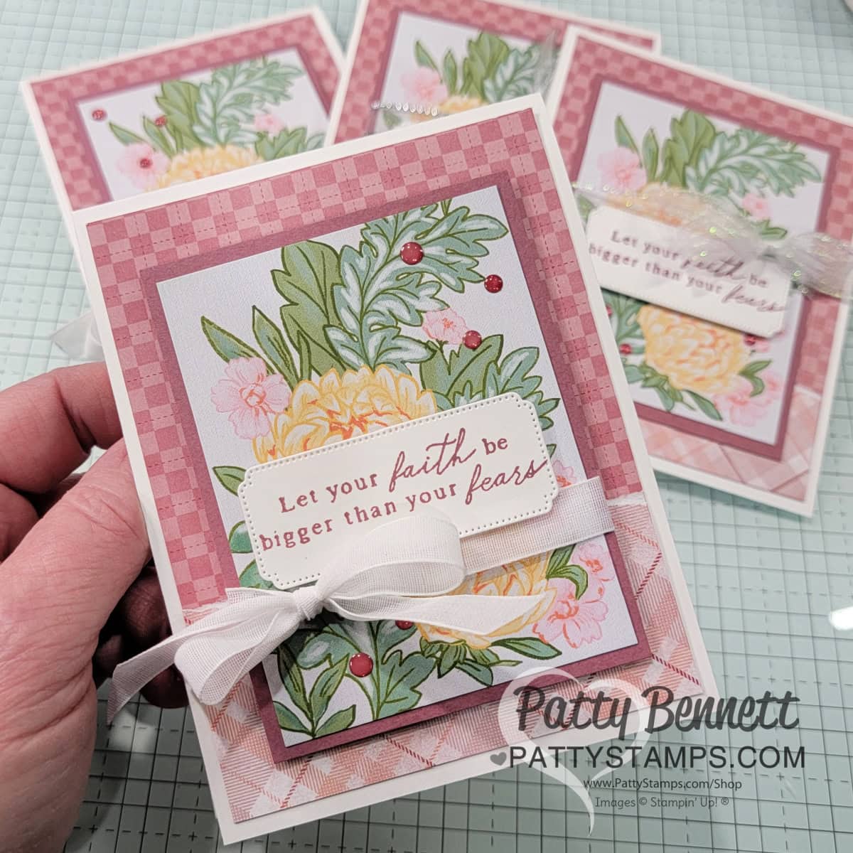 Remember this Moment Memories & More cards from Stampin' Up! make a great card front! Combine with patterned paper like this Timeless Plaid paper.